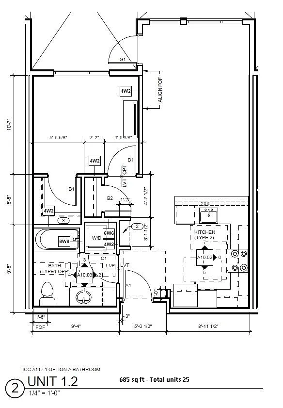 Floor plan One Bedroom