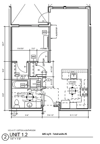 Floor plan One Bedroom