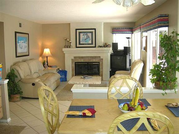 Family room off of kitchen and eating area