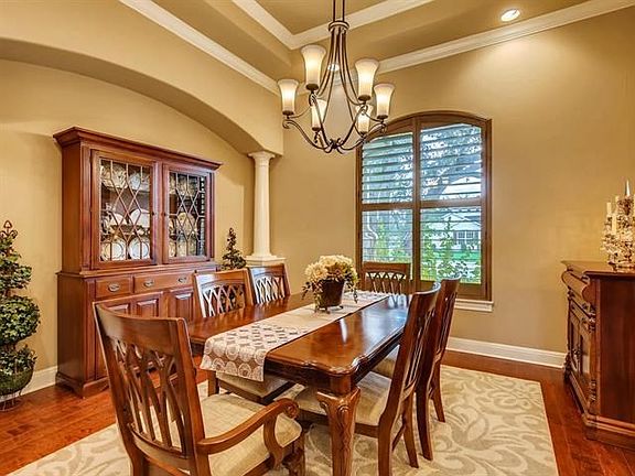 All the details. Plenty of room for the china cabinet and Buffet.