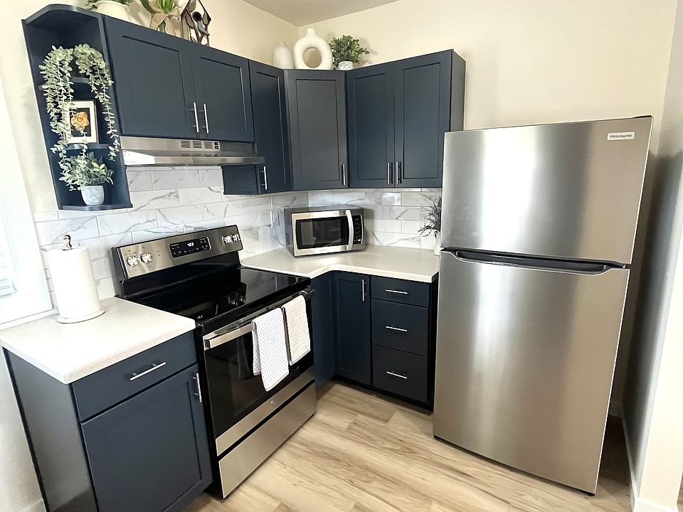 Newly renovated kitchen with stainless steel appliances