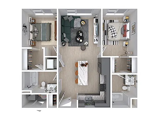 Floor plan Bernina (Income Restricted)