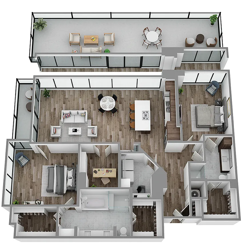 Floor plan Q