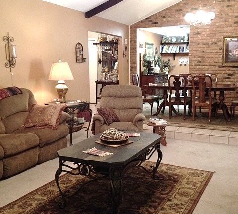 open living-dining
