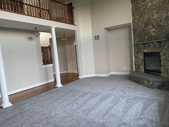 Two story open family room 