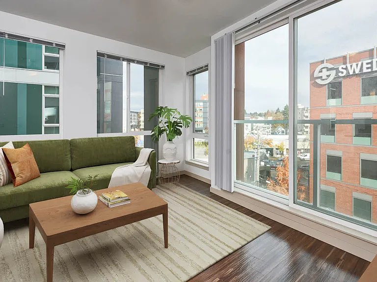 Living Room with Hard Surface Flooring