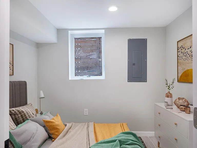 Bedroom 6. This image shows a virtually furnished space. Bedrooms come unfurnished.
