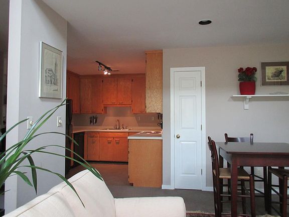 View into the kitchen from the living area
