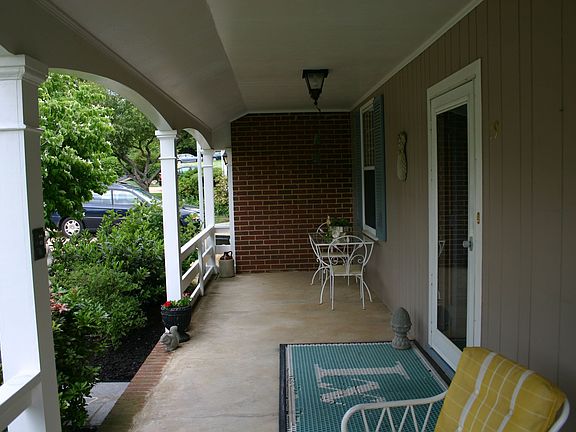 Inviting front porch.