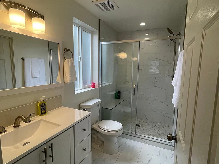 Bathroom and shower