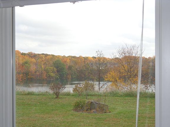 view from bedroom triple window