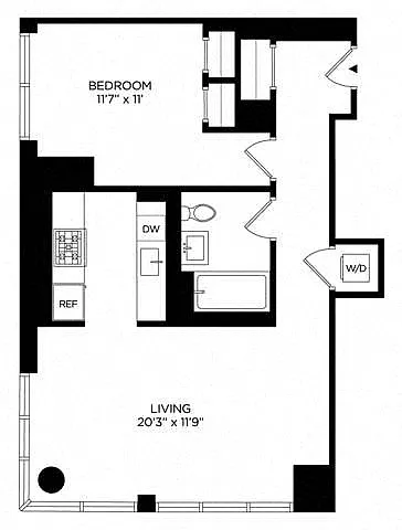 Floor plan 1CD South