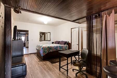 View of bed room & desk area