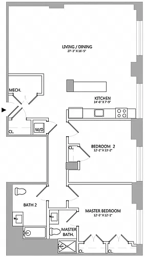 Floor plan 2 Bed/2 Bath-10