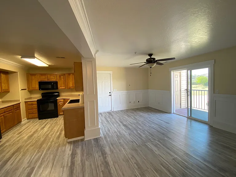 Kitchen and Living Room