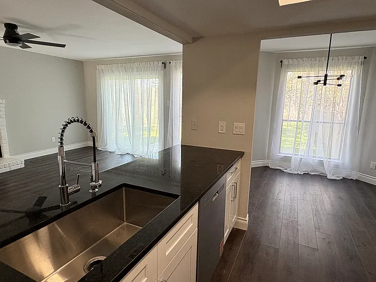 Large stainless steel sink