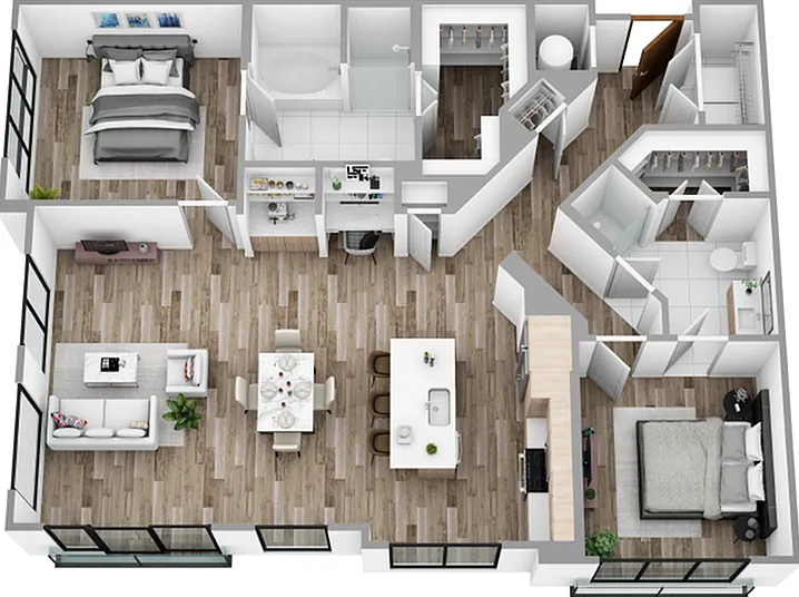 P - 2 Bedroom / 2 Bath P - 2 Bedroom / 2 Bath