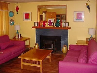 Bright, colorful Living Area