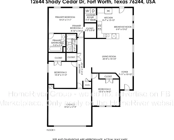 3 bed, 2.0 bath, 1552 sqft, $1,999 — Photo 3