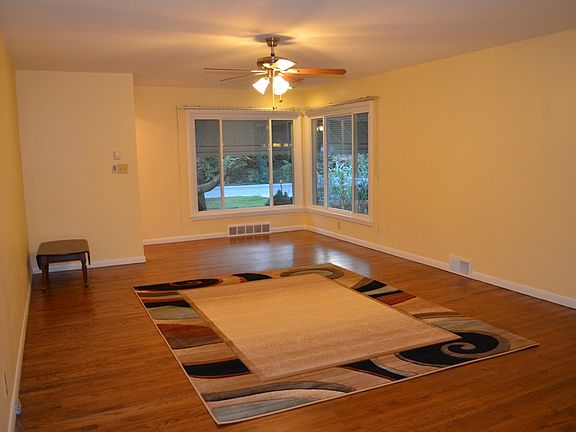 Living room with new panoramic view window
