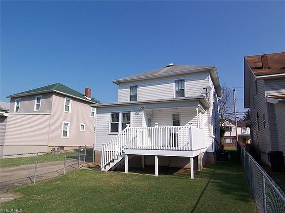 Rear View with Deck & Fenced Yard