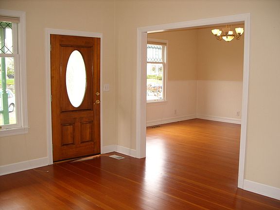 Front door looking into dining room