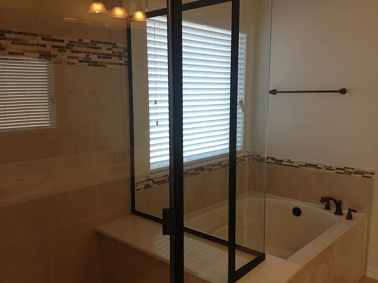 Master shower and tub