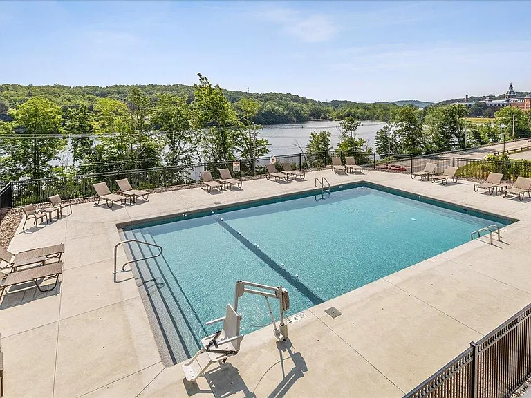 Large swimming pool with panoramic view.