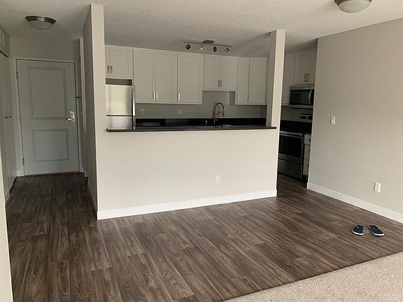 Nice wooden floor Dining with counter top