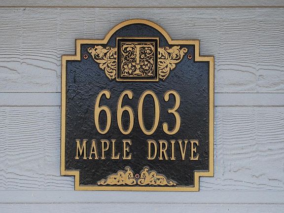 Address plate
