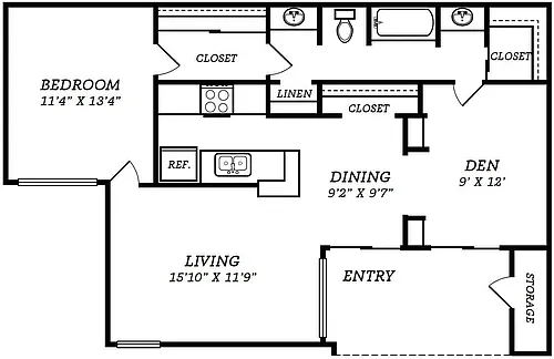 Floor plan A3-DEN