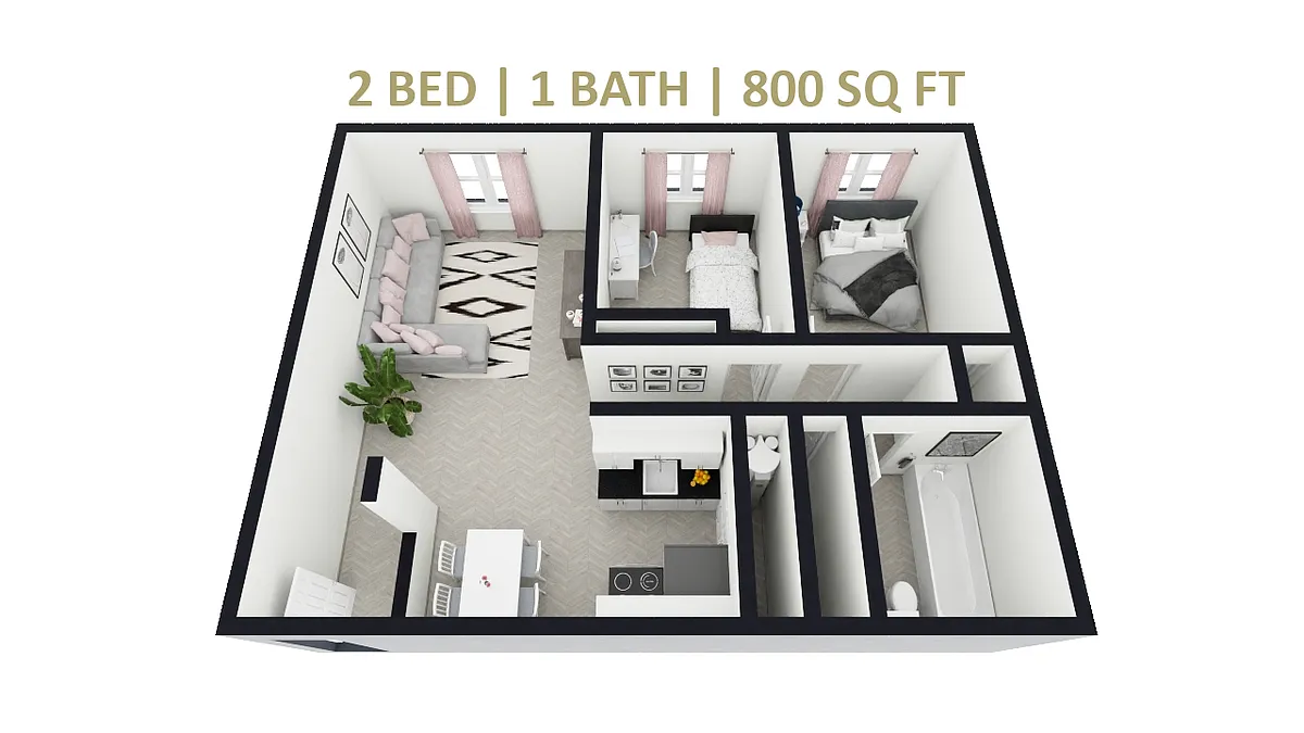Floor plan 2 Bedroom