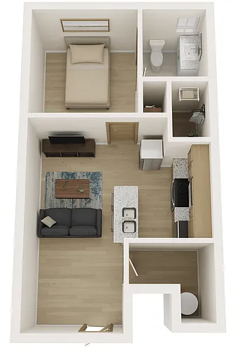 Floor plan One Bedroom