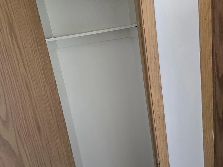 Linen closet in hallway