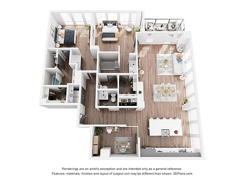 Floor plan B15 Penthouse + Study