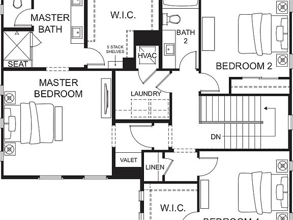 Hamilton--Second Floor Standard Bonus Room