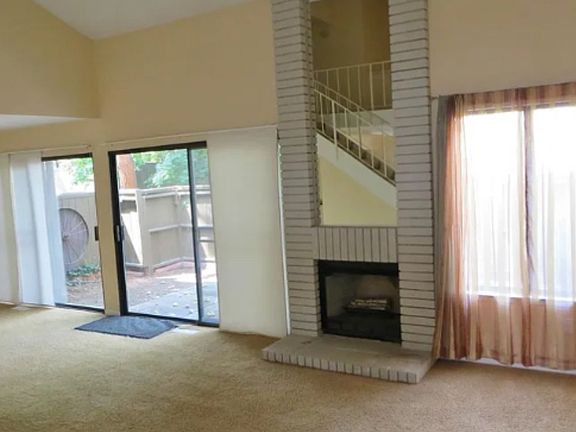 Living room and dining room