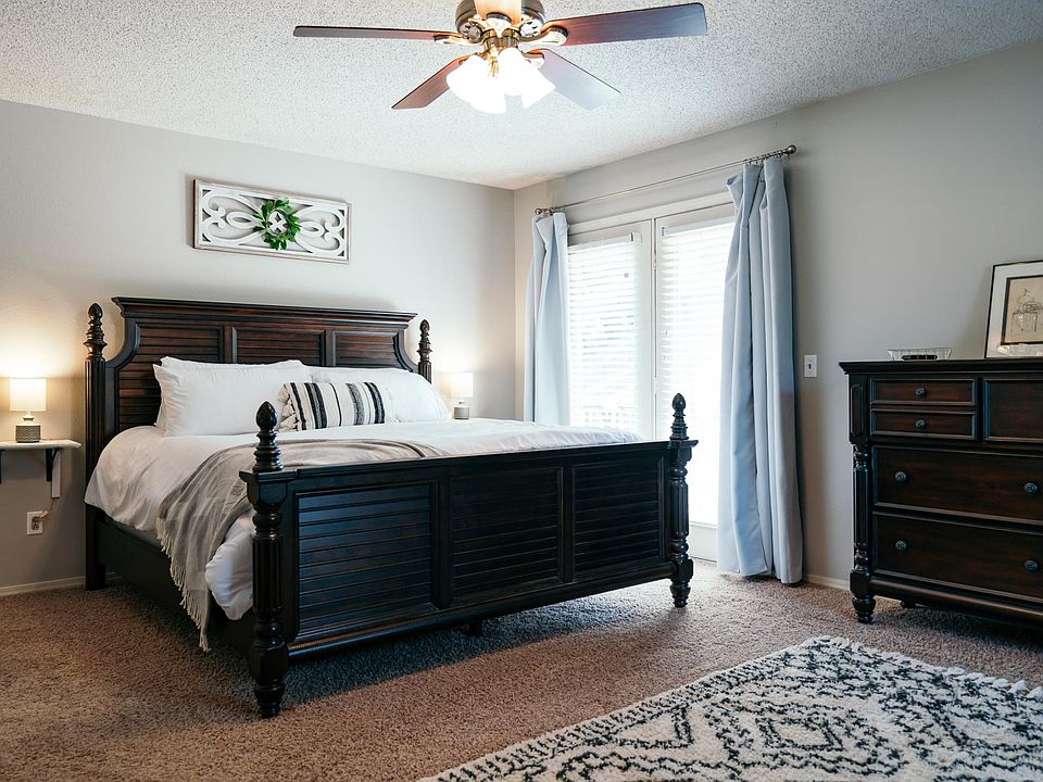 Primary bedroom with deck access (main level)