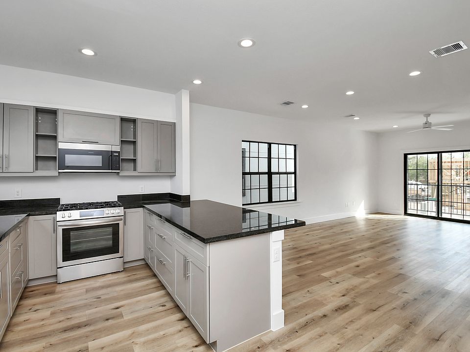 Kitchen and living area