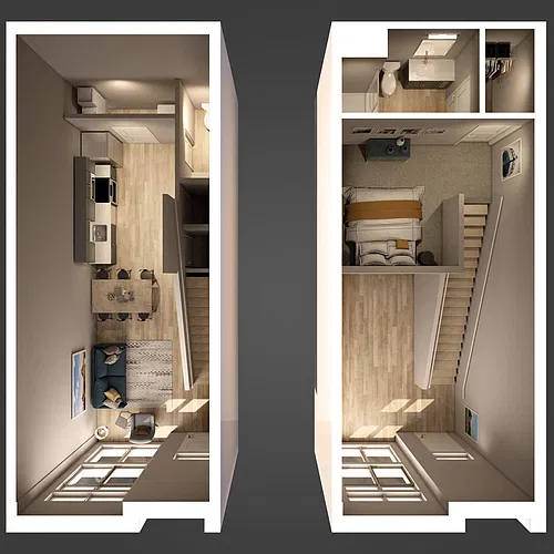 Floor plan The Longstreet Loft