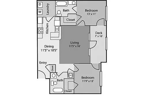 Floor plan Randall B2D