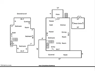 layout without ADU and garage - 26 W Willetta St
