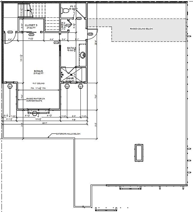 Beechwood 1 Cottage Plan, The Village on Blackwell Creek, Marble Hill