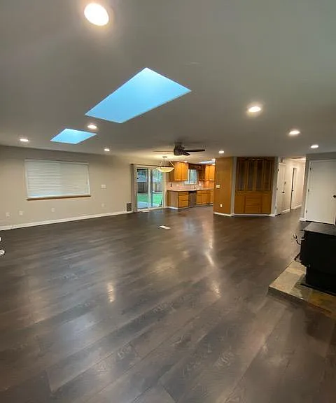 Open concept living area.