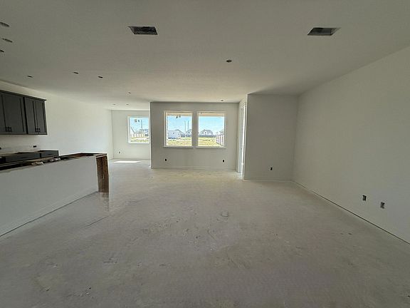 Construction progress -family room open to kitchen
