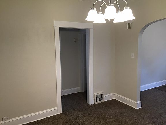 Entrance to bedrooms from the dining room.