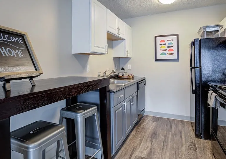 Vinyl plank is available on first floor renovated units.*
