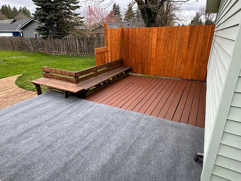 BACK PATIO/DECK AREA