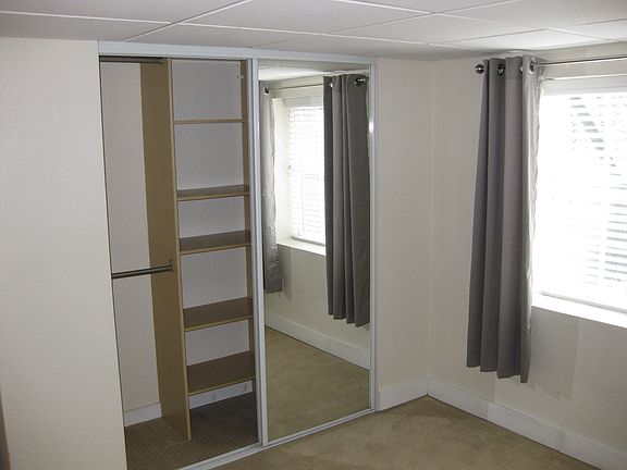 Main Bedroom with built-in-closet & egress window