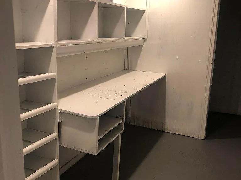 Lots of storage in the basement